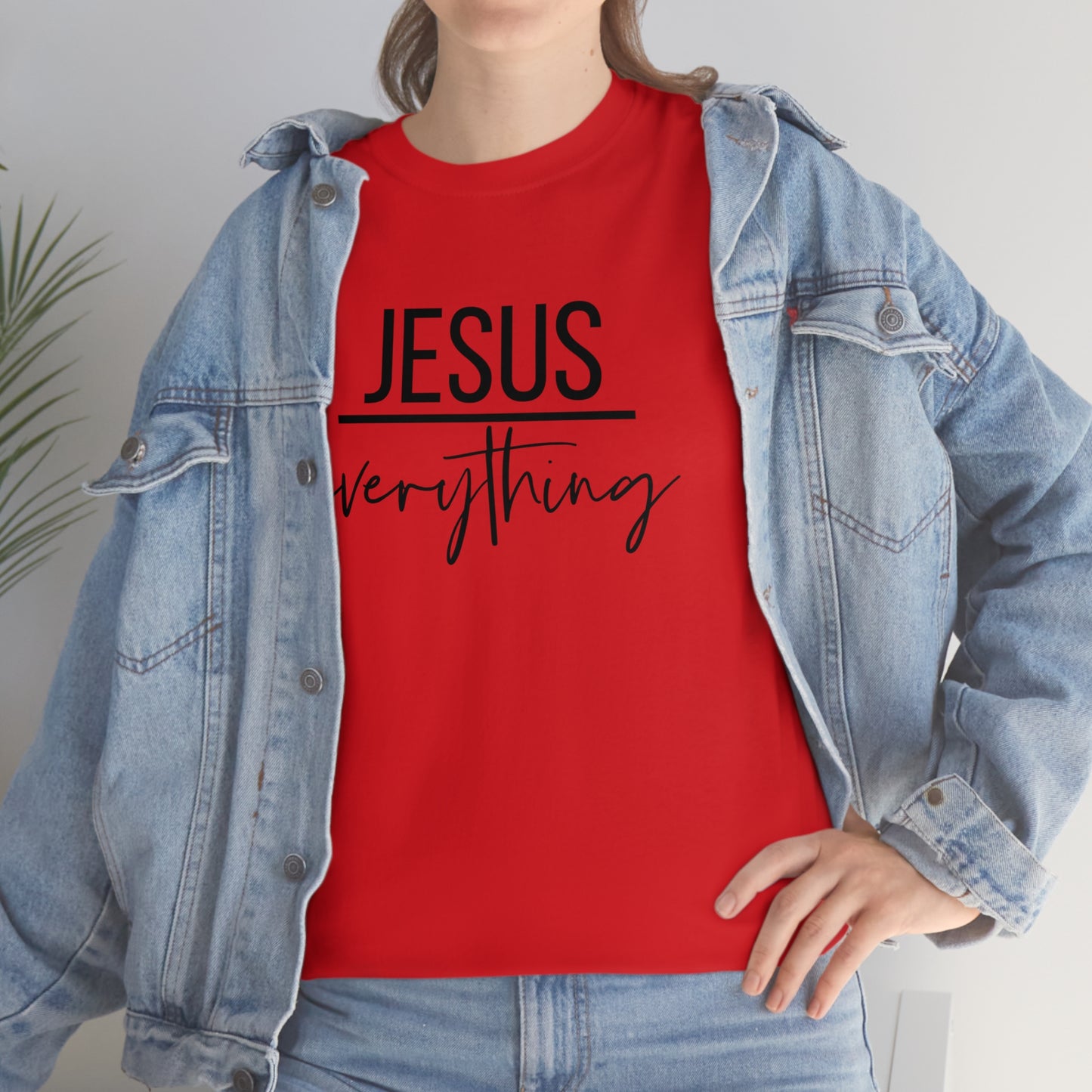 Jesus over Everything Unisex Heavy Cotton Tee