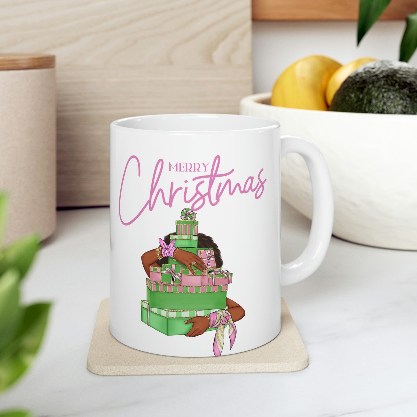 AKA Soror Christmas Ceramic Mug