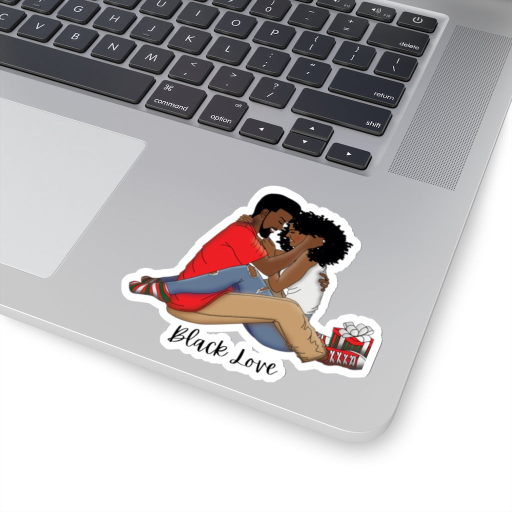 The Gift of Black Love Kiss-Cut Stickers-Paper products-Epitome of Beaute