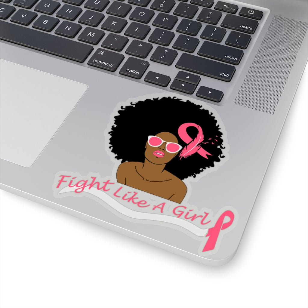 Fight Like a Girl Kiss-Cut Stickers