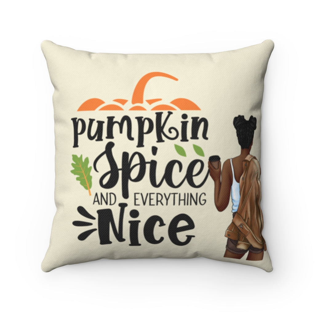 Pumpkin Spice Square Pillow