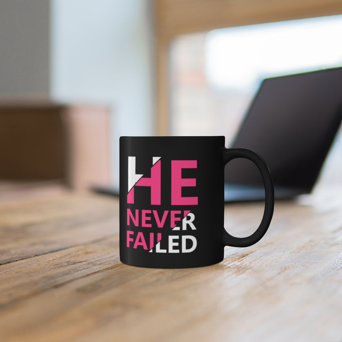 He Never Failed Mug| Christian Mugs for Women