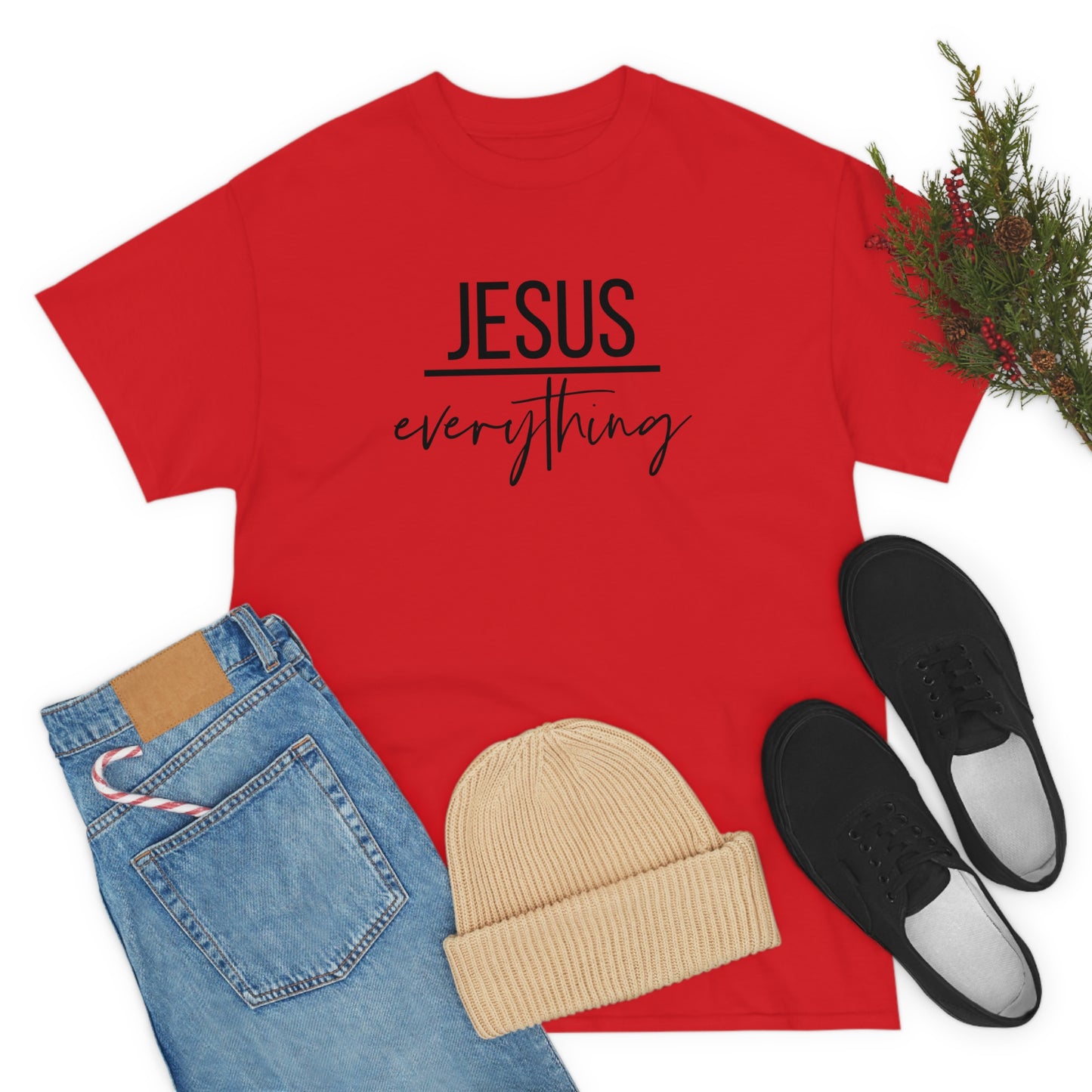 Jesus over Everything Unisex Heavy Cotton Tee