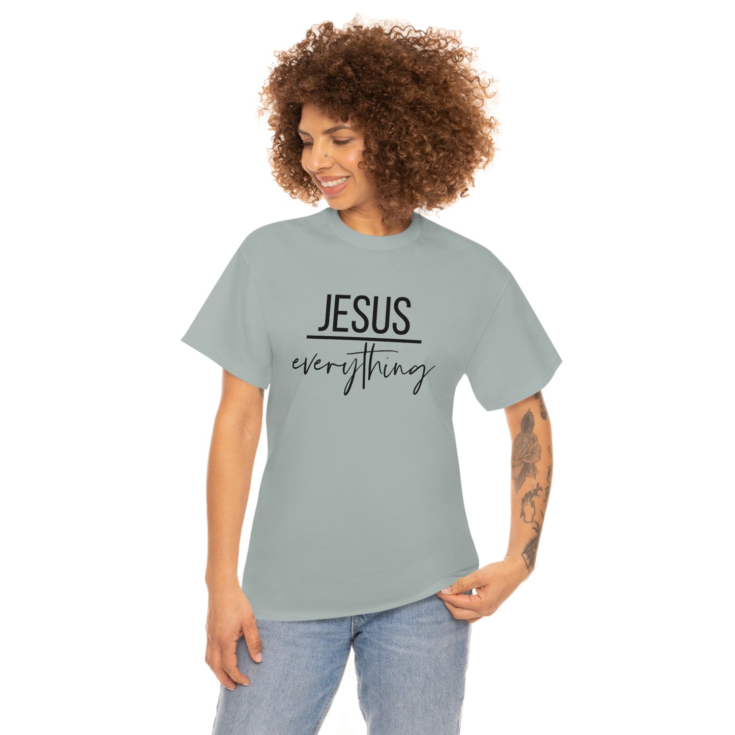 Jesus over Everything Unisex Heavy Cotton Tee