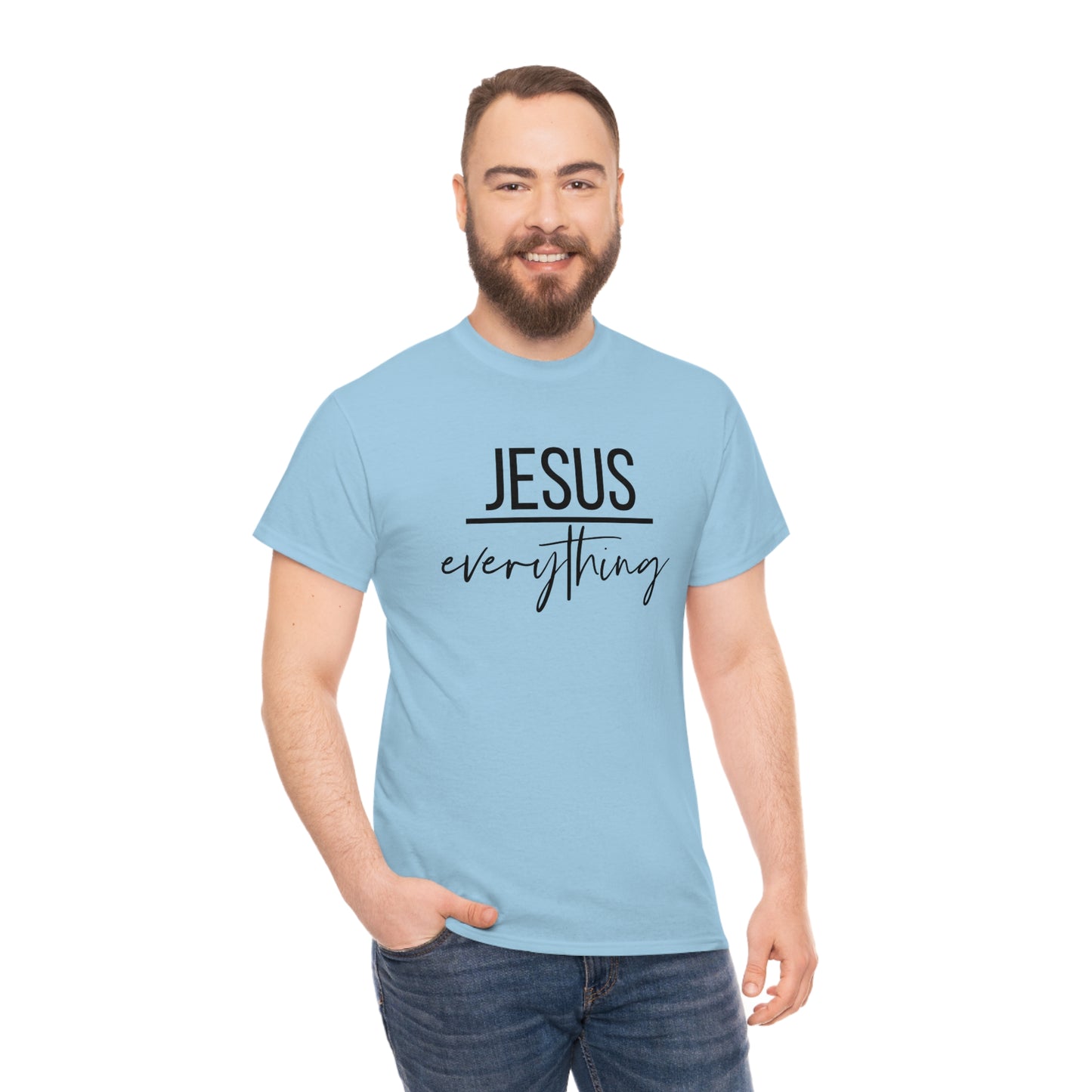 Jesus over Everything Unisex Heavy Cotton Tee