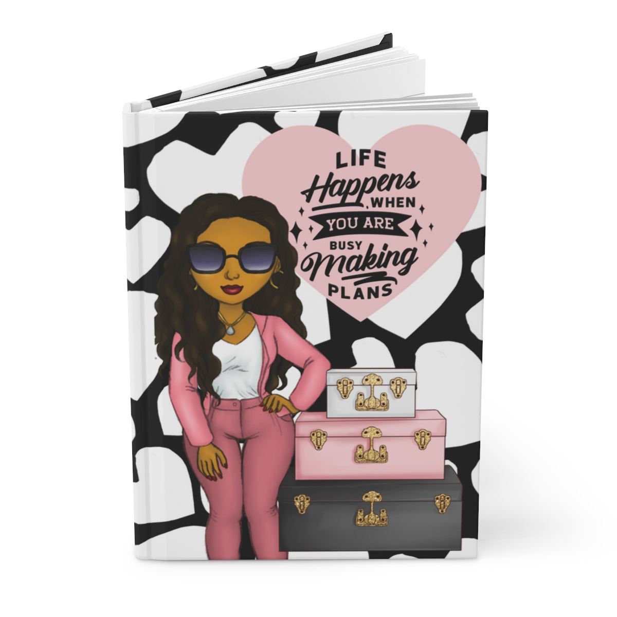 Life Happens When you are Busy Making Plans Hardcover Journal | Travel Journal