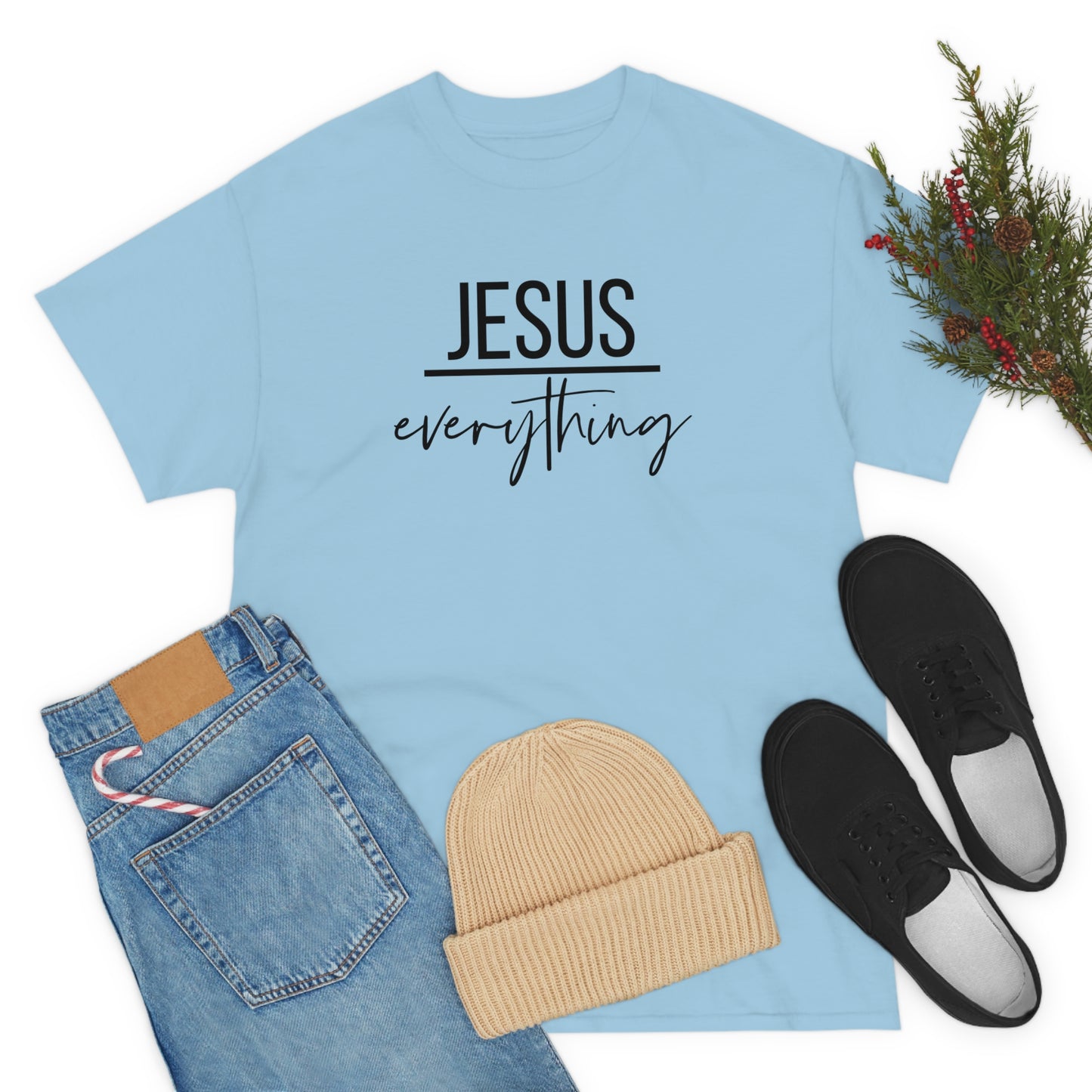 Jesus over Everything Unisex Heavy Cotton Tee