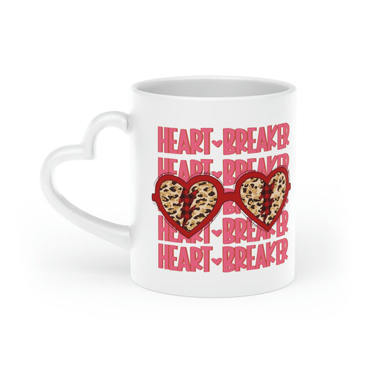 Heart Breaker Heart-Shaped Mug