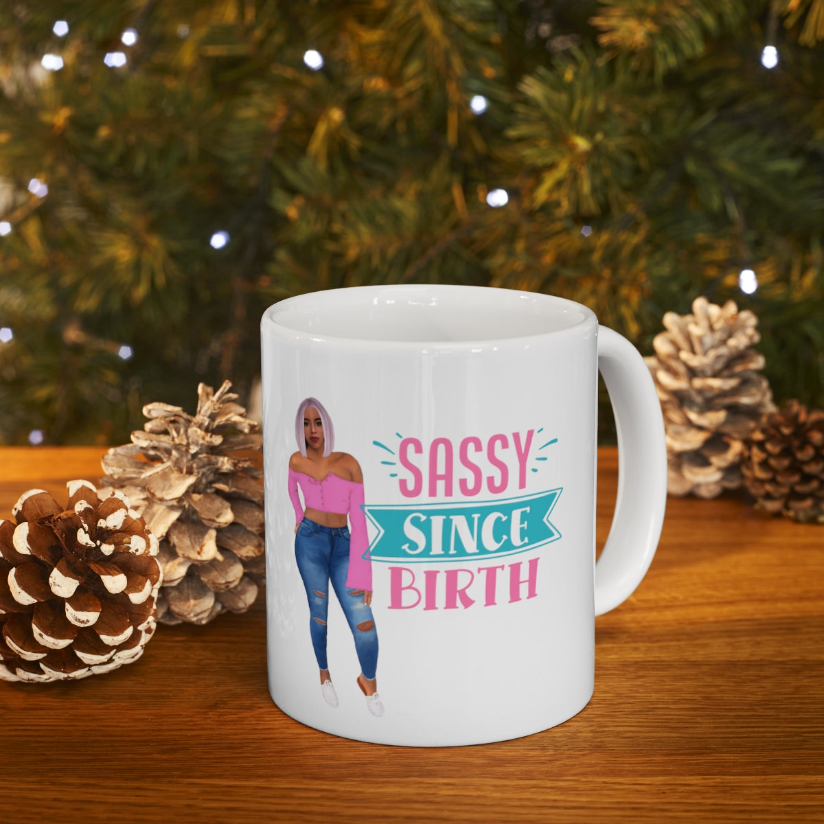 Sassy Since Birth Ceramic Mug