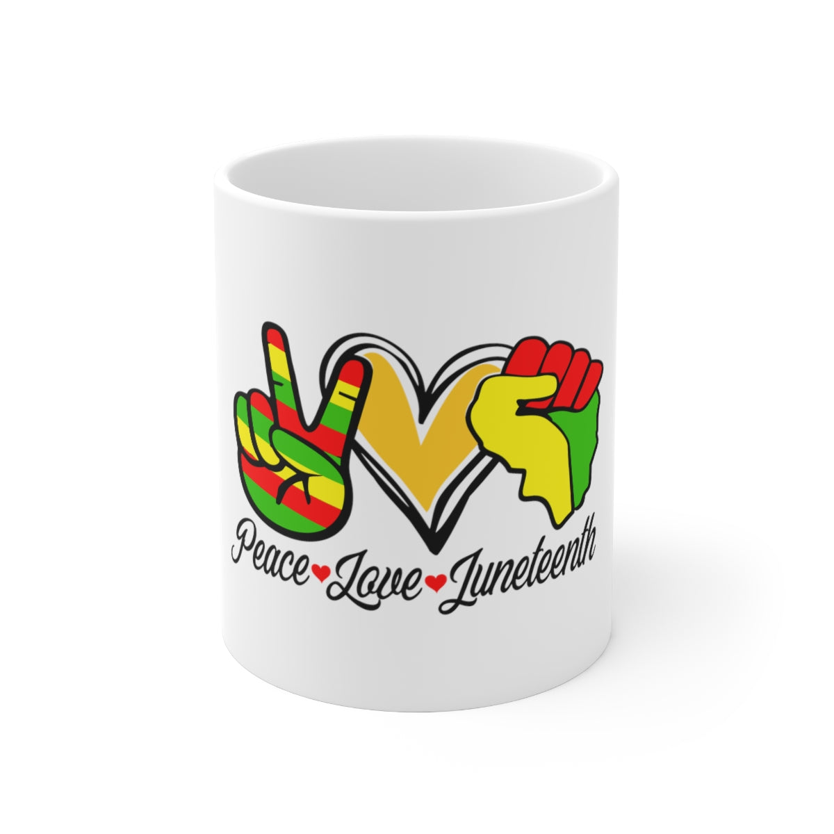 Love Juneteenth Ceramic Mug
