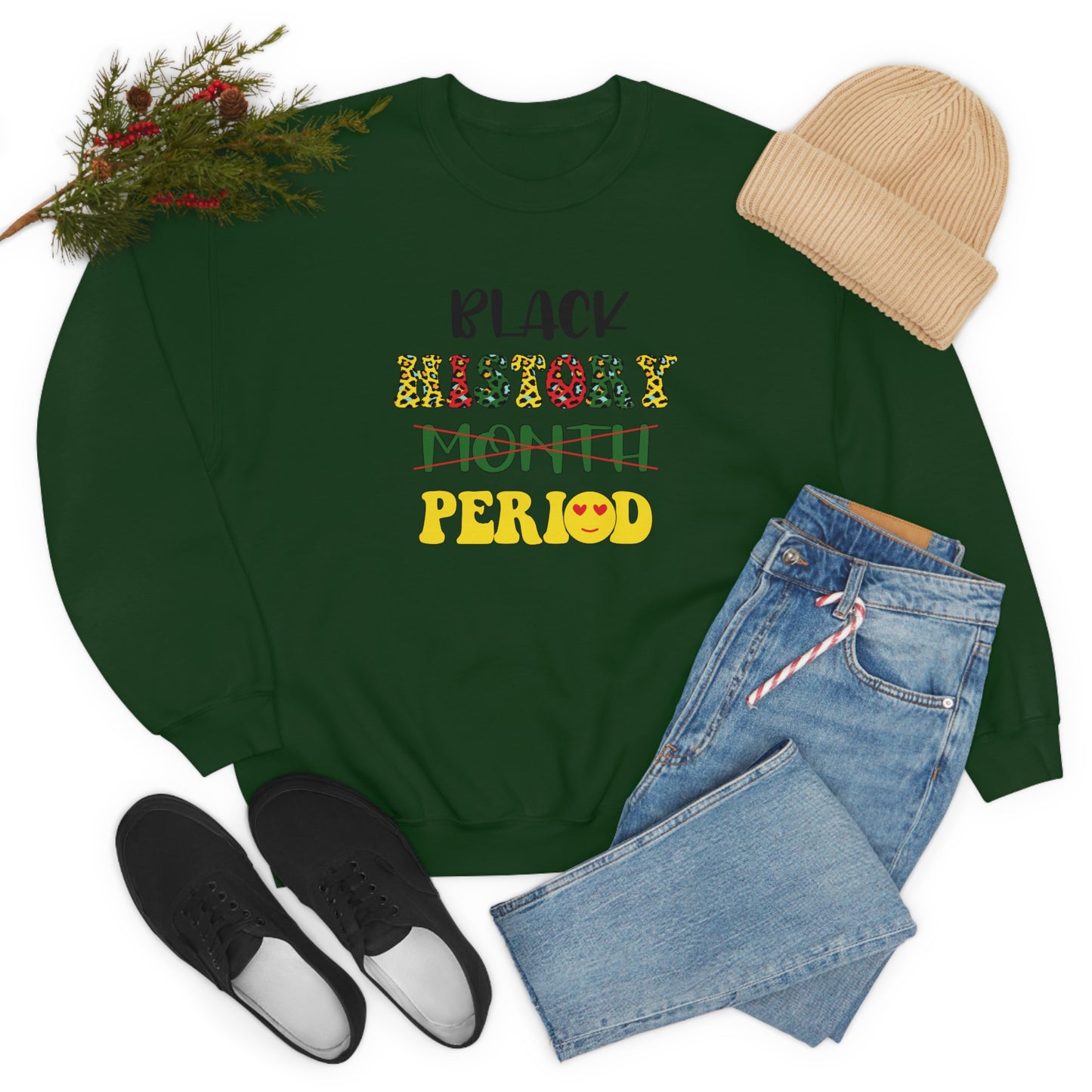 Black History Period. Unisex Heavy Blend™ Crewneck Sweatshirt