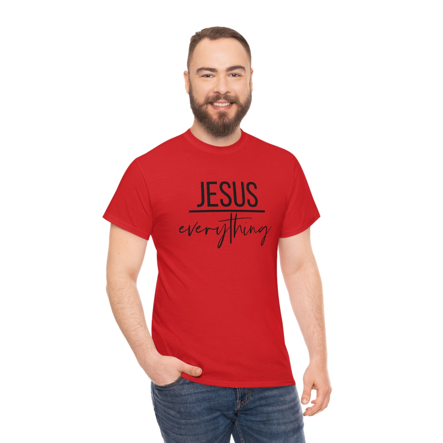 Jesus over Everything Unisex Heavy Cotton Tee