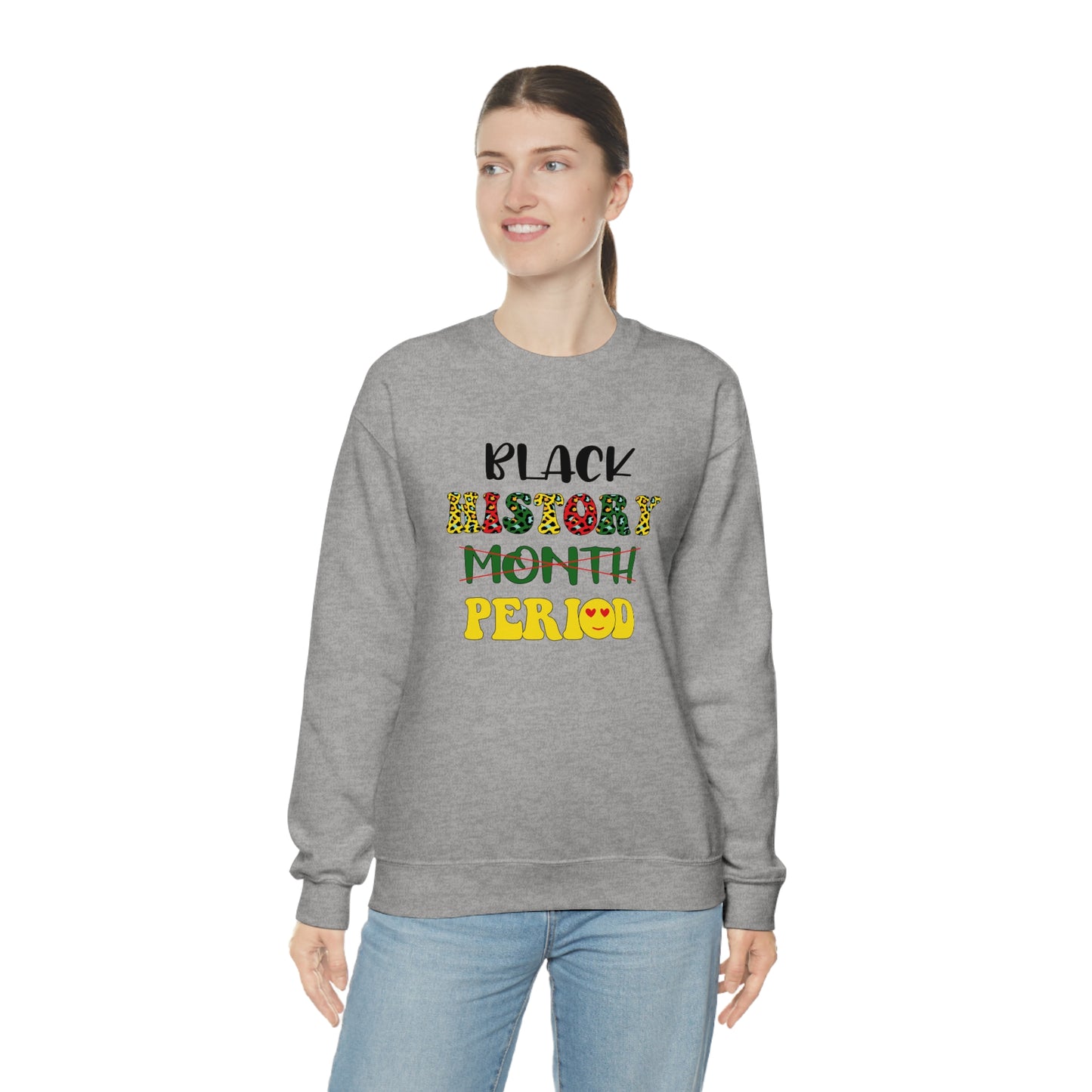 Black History Period. Unisex Heavy Blend™ Crewneck Sweatshirt