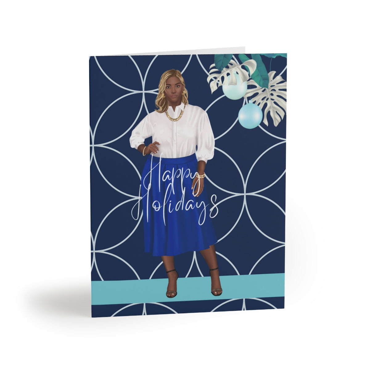 Happy Holiday Greeting cards| Black Woman Holiday Cards| Christmas Cards
