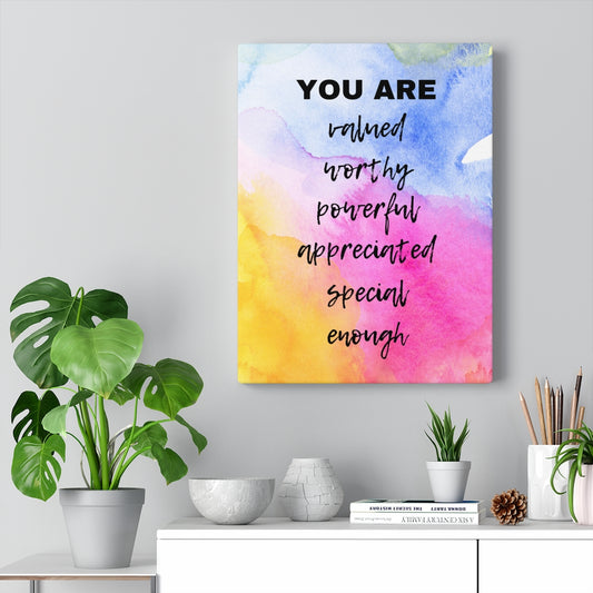 You Are Wall Canvas