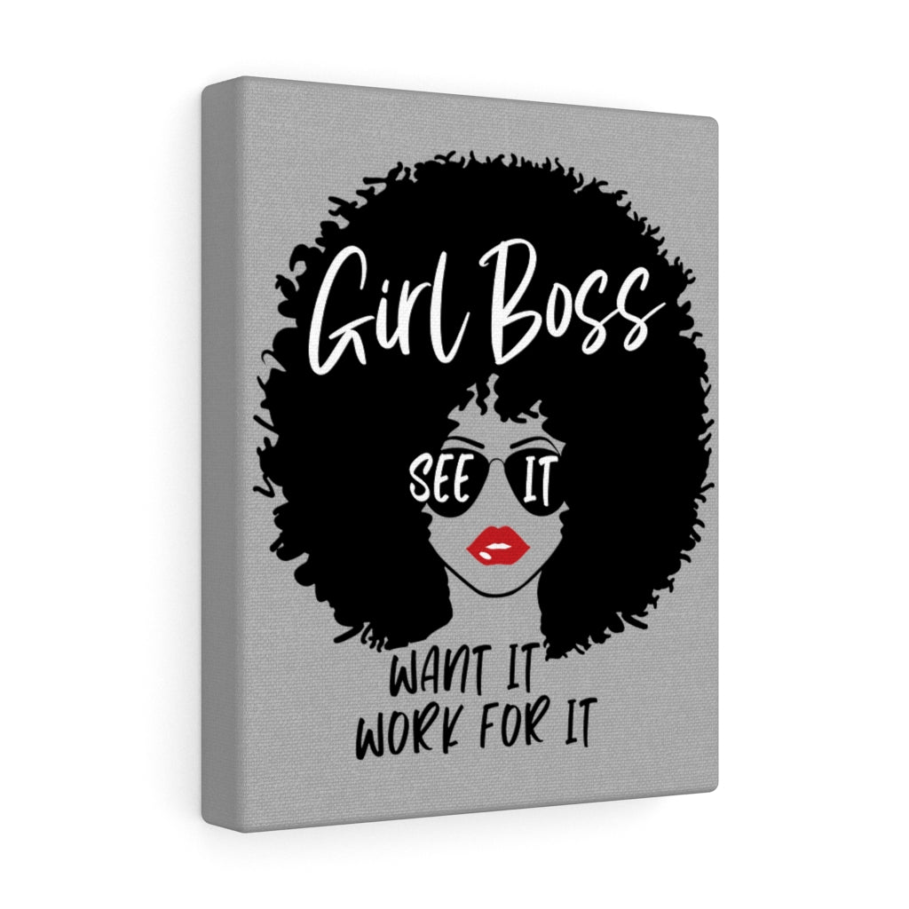 Girl Boss Wall Canvas