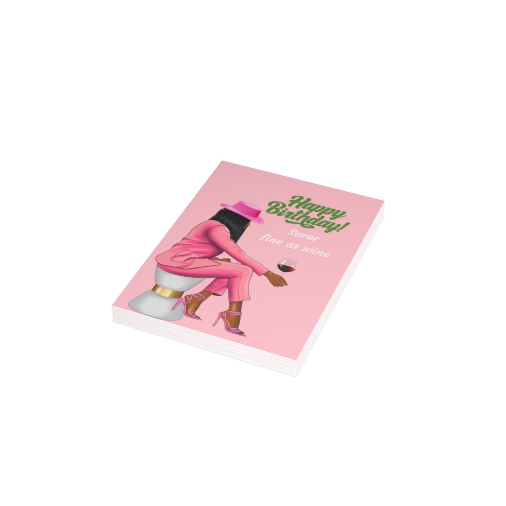 Happy Birthday, Soror Greeting Cards (1, 10, 30, and 50pcs)