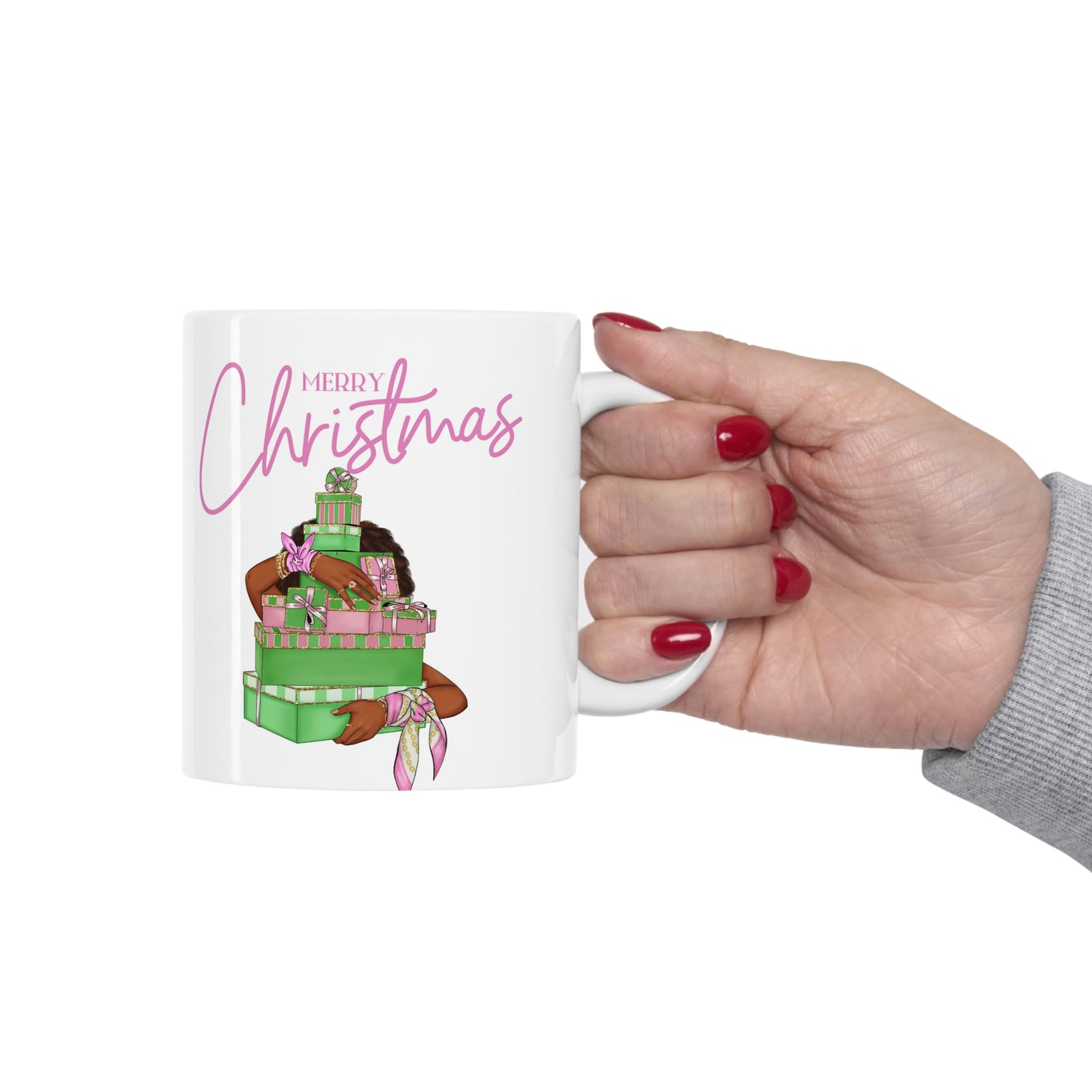 AKA Soror Christmas Ceramic Mug