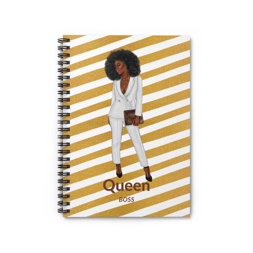 Gold Queen Boss Notebook-Notebook-Epitome of Beaute