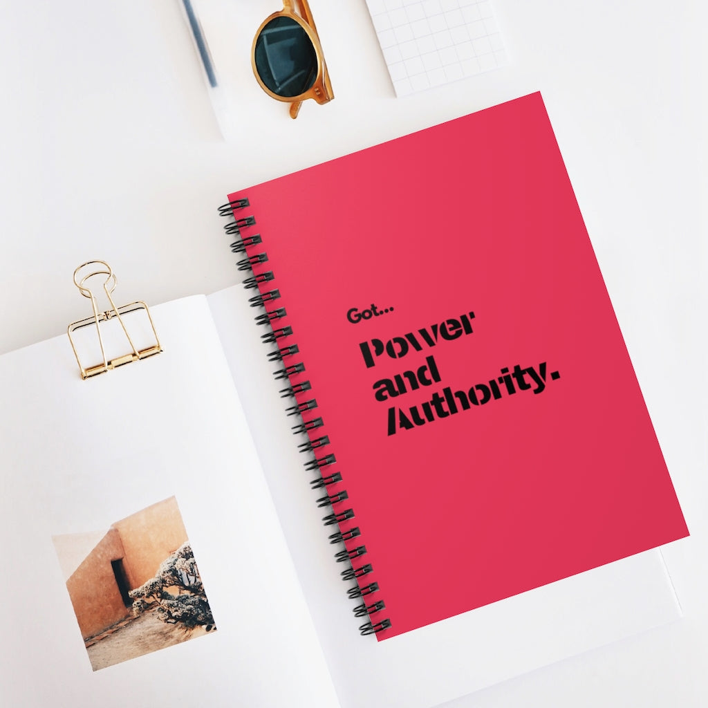 Power and Authority Spiral Notebook-Notebook-Epitome of Beaute