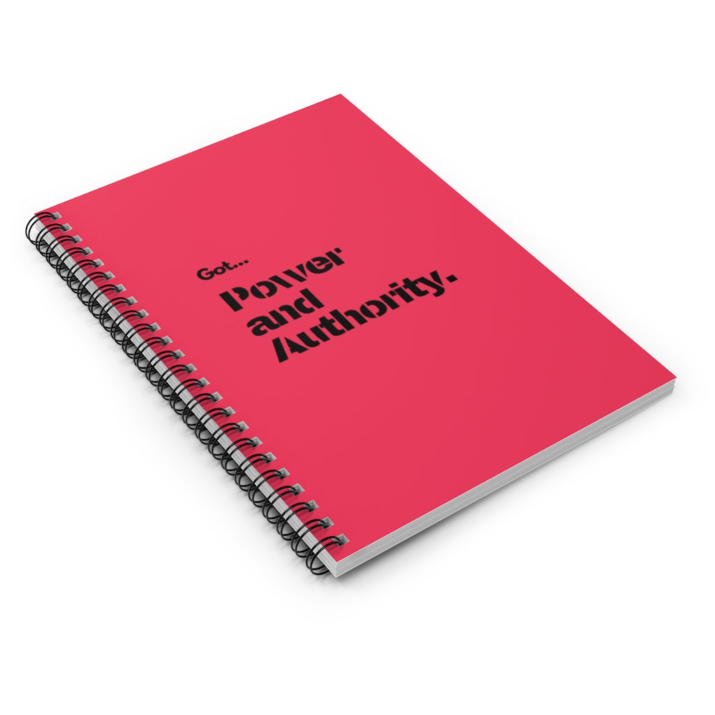 Power and Authority Spiral Notebook-Notebook-Epitome of Beaute