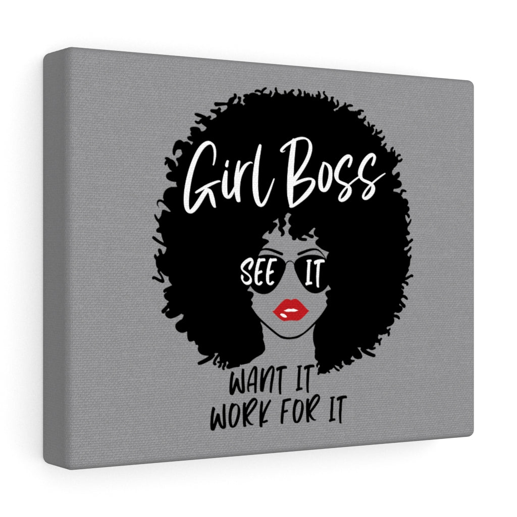 Girl Boss Wall Canvas