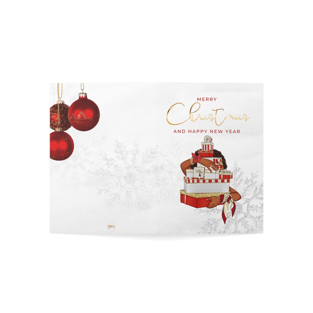 Delta Soror Christmas Cards| Folded Greeting Cards (1, 10, 30, and 50pcs)