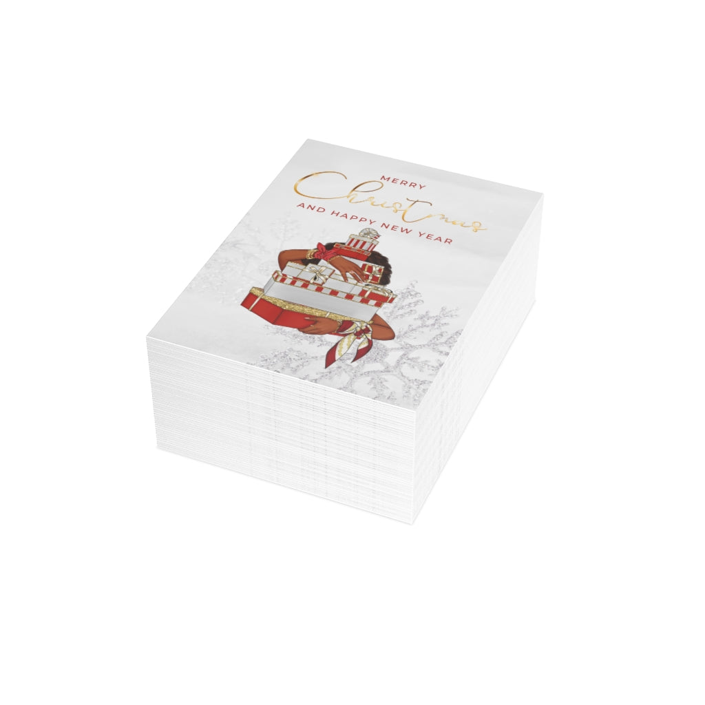 Delta Soror Christmas Cards| Folded Greeting Cards (1, 10, 30, and 50pcs)