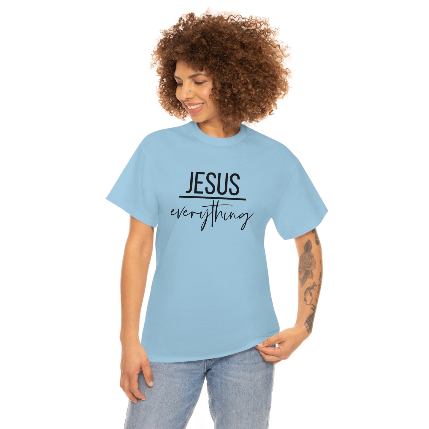 Jesus over Everything Unisex Heavy Cotton Tee