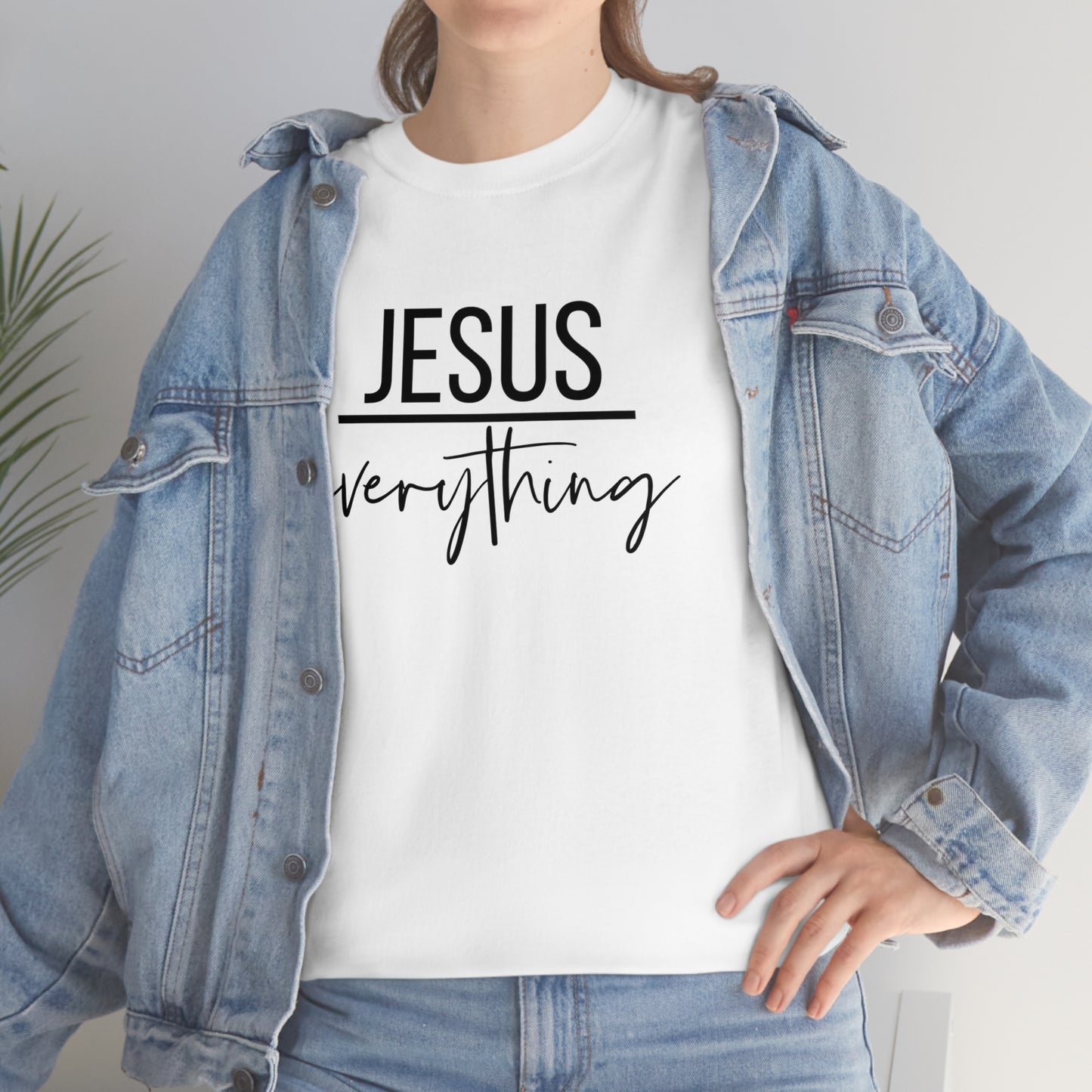 Jesus over Everything Unisex Heavy Cotton Tee