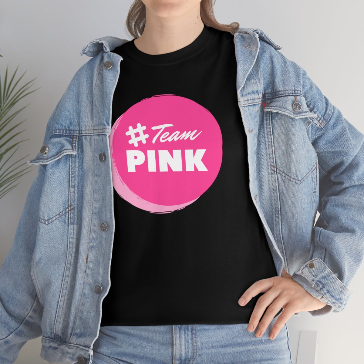 Team PINK Unisex Heavy Cotton Tee| Breast Cancer Awareness Tees