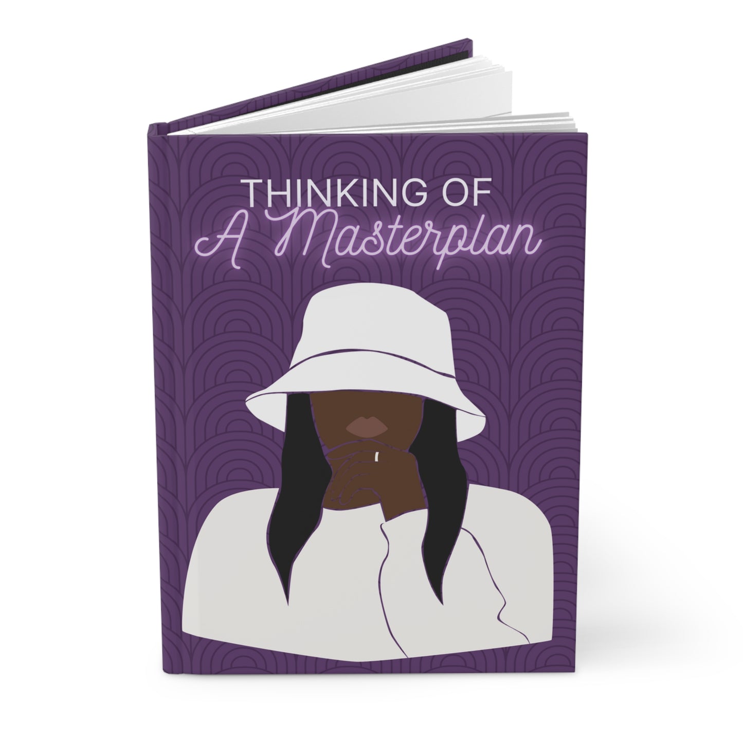 Thinking of a Masterplan Hardcover Journal (purple)