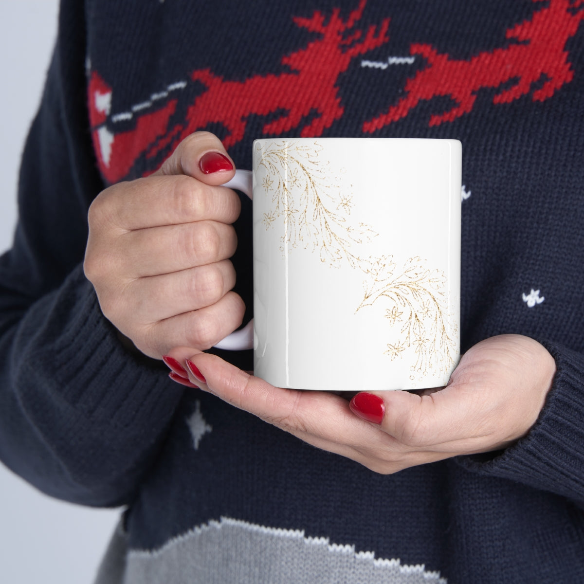 Blue Pumpkin Spice Ceramic Mug