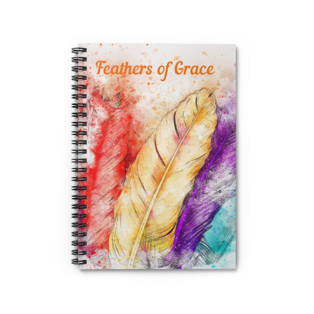 Feathers of Grace Spiral Notebook-Notebook-Epitome of Beaute