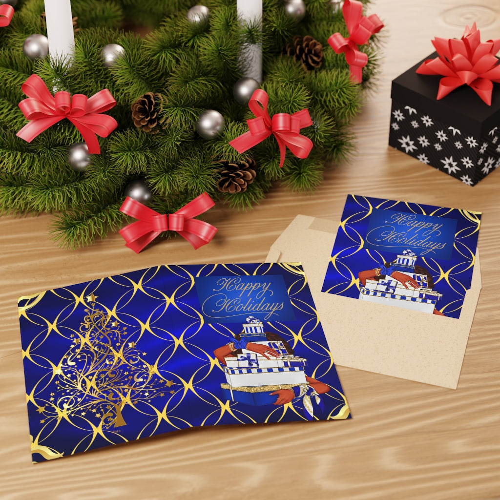 Zeta Phi Beta Happy Holidays Cards| Greeting Cards (1 or 10-pcs)