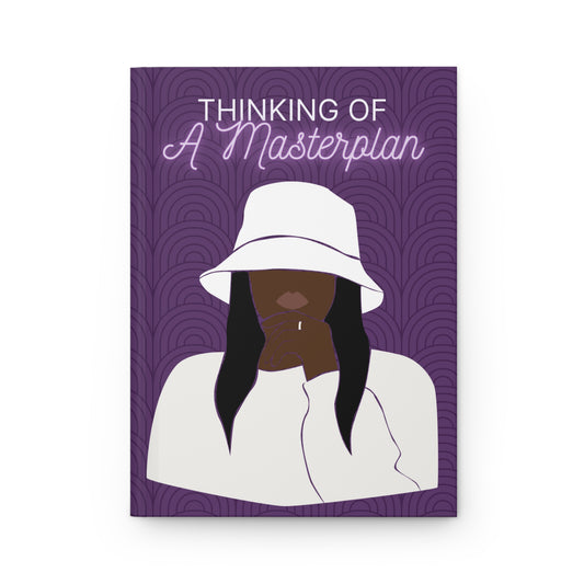 Thinking of a Masterplan Hardcover Journal (purple)