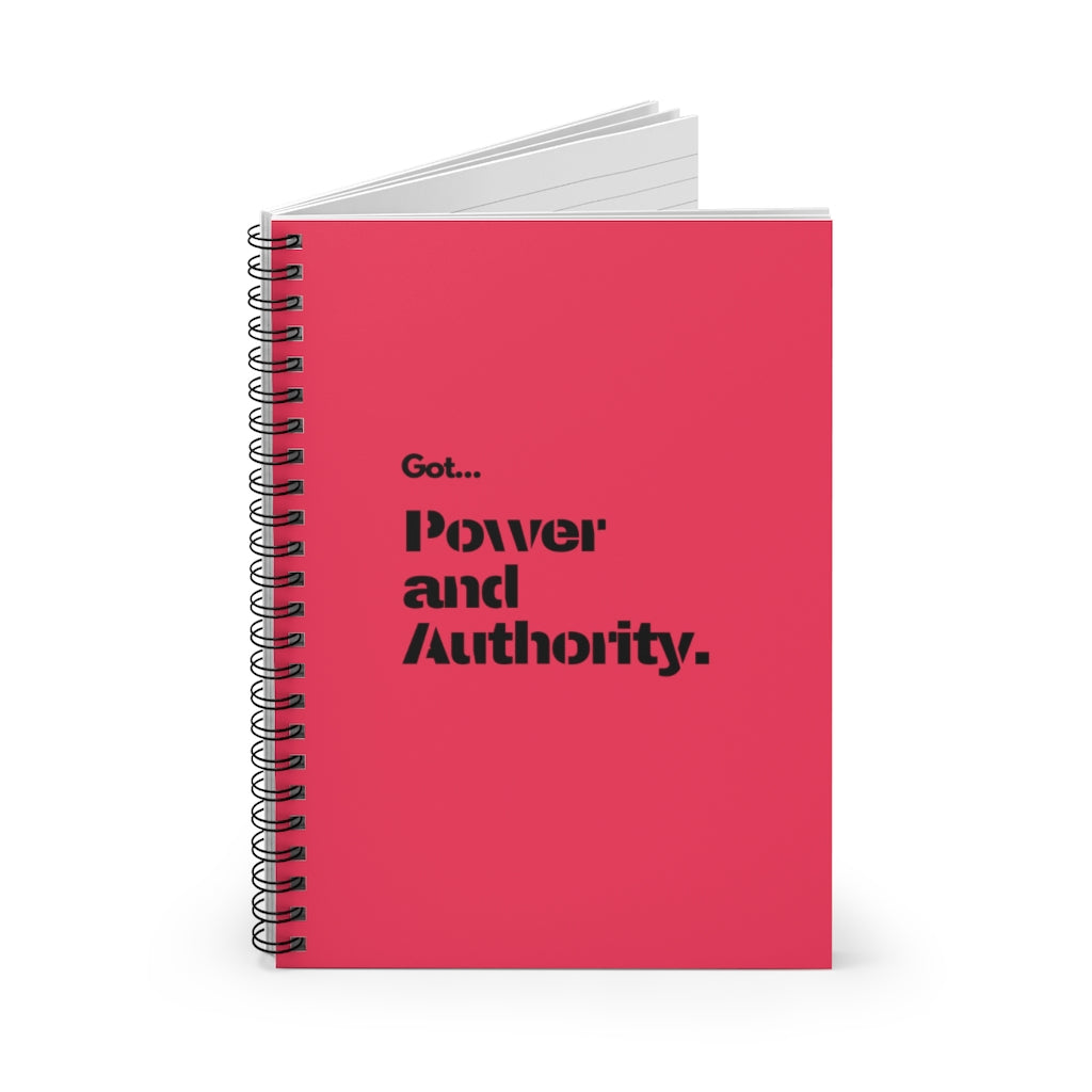 Power and Authority Spiral Notebook-Notebook-Epitome of Beaute