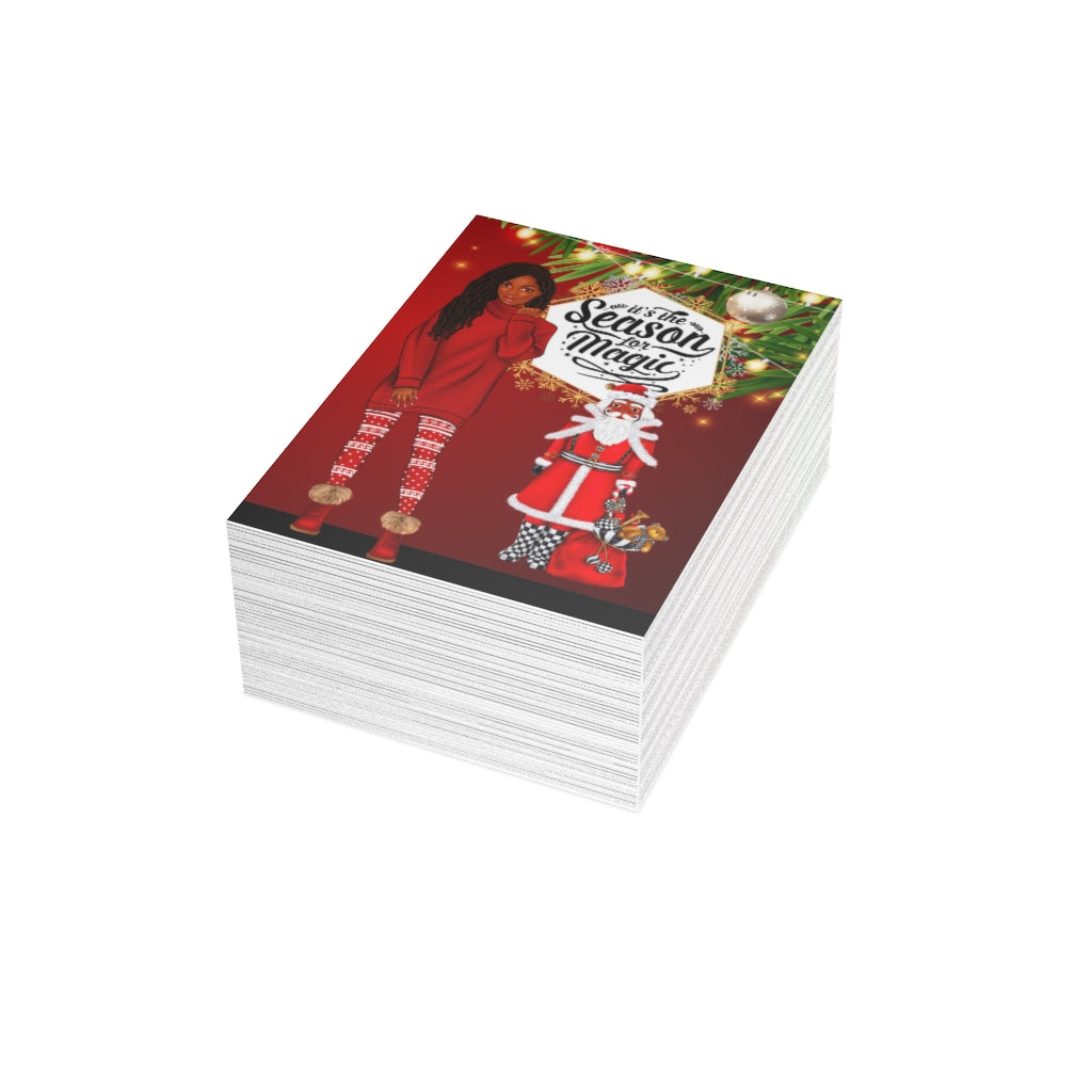 It's The Season For Magic Greeting Card Sets (1, 10, 30, and 50pcs)