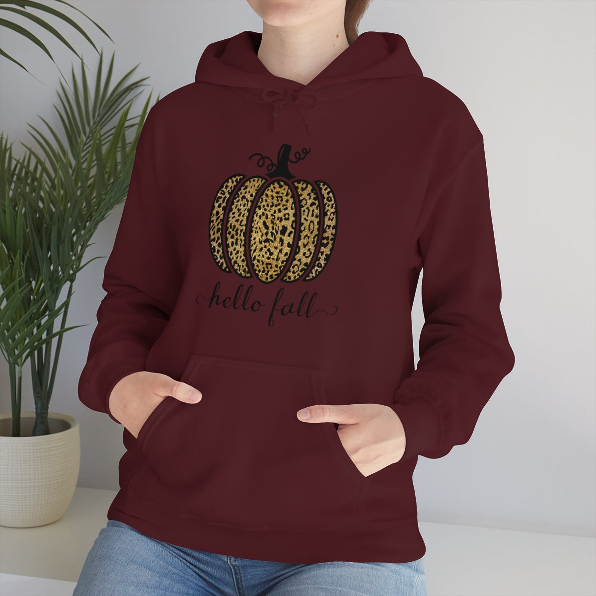 Hello Fall Unisex Heavy Blend™ Hooded Sweatshirt