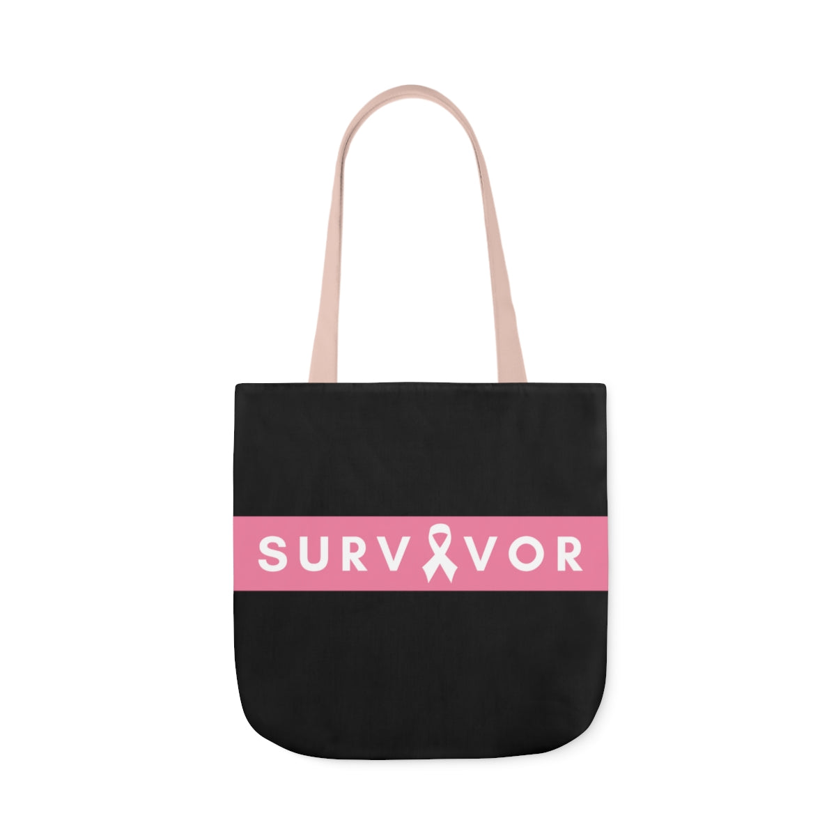 Survivor Canvas Tote Bag| Breast Cancer Awareness Tote Bag