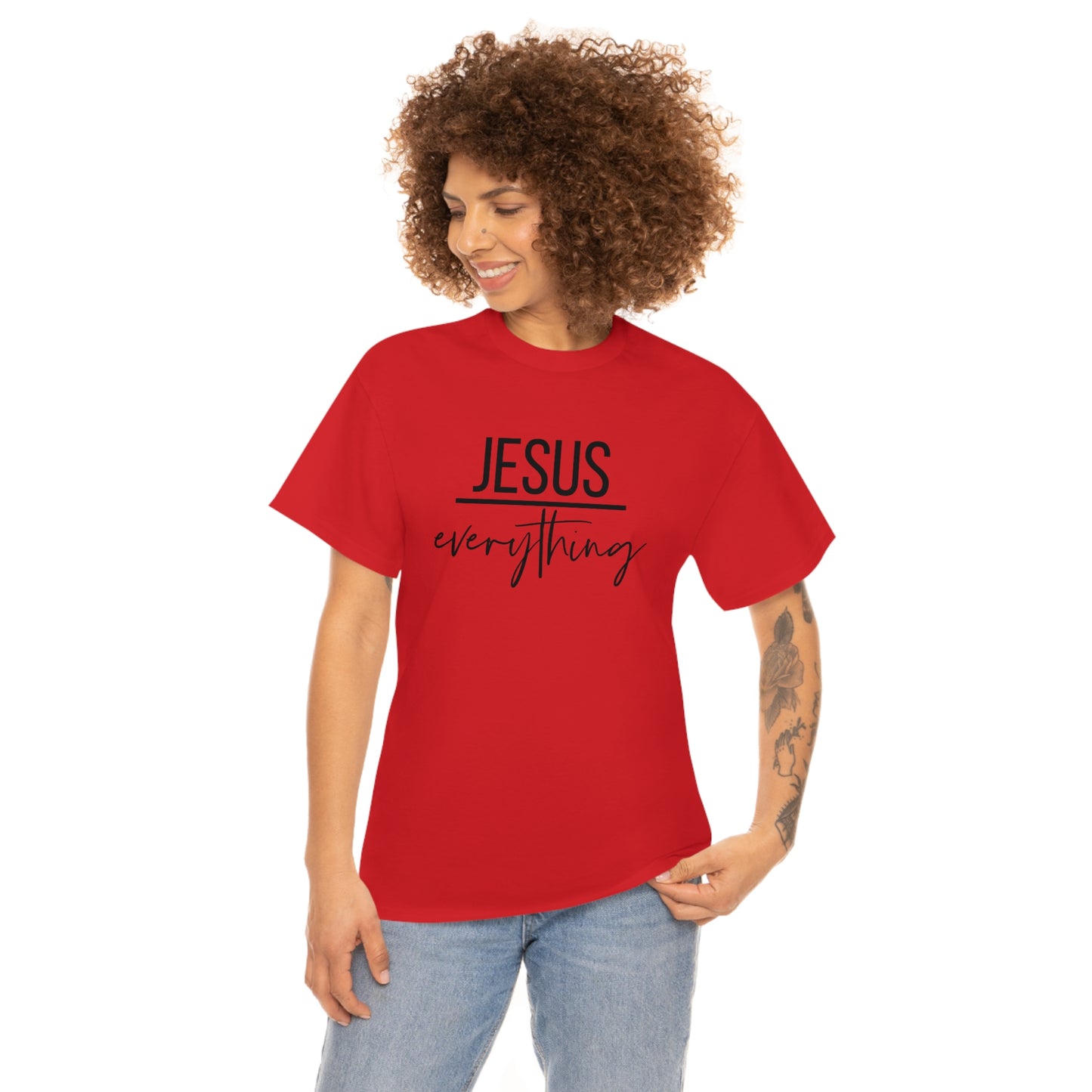 Jesus over Everything Unisex Heavy Cotton Tee