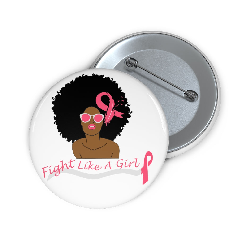 Fight like a Girl Pin Buttons