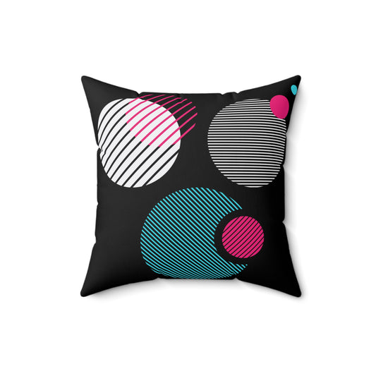 Colorful Circle Throw Pillow