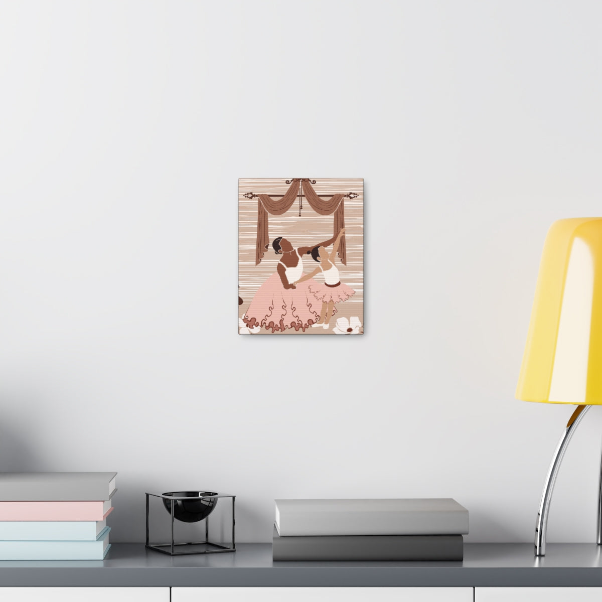 Brown Ballerina Canvas Gallery Wraps