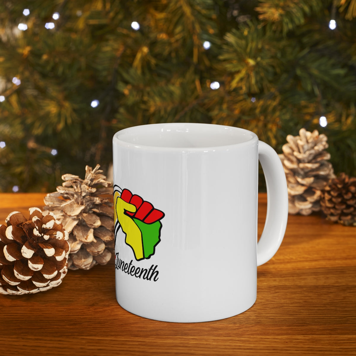 Love Juneteenth Ceramic Mug