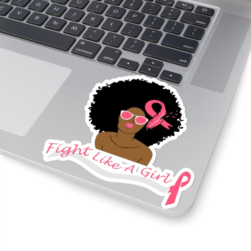 Fight Like a Girl Kiss-Cut Stickers