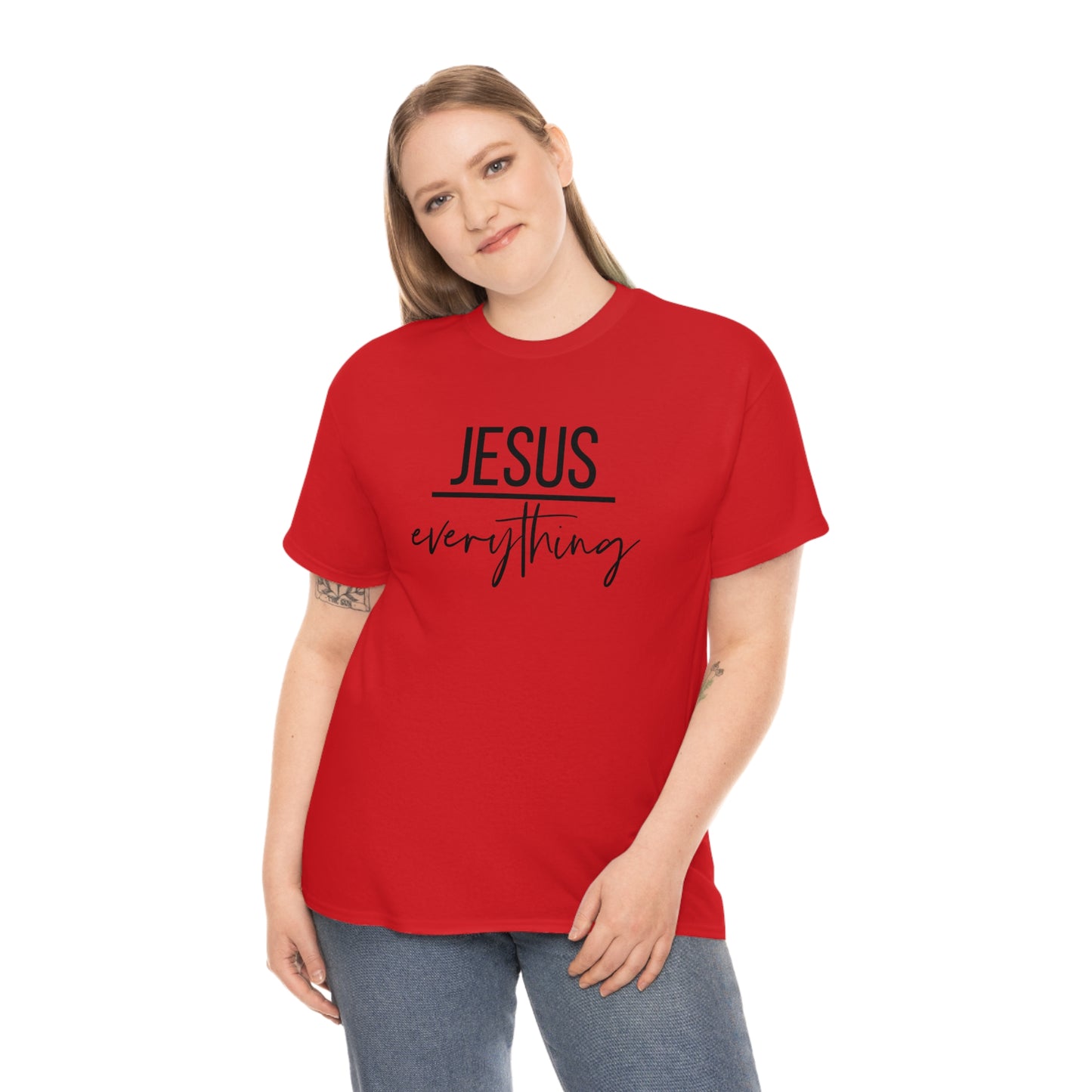 Jesus over Everything Unisex Heavy Cotton Tee