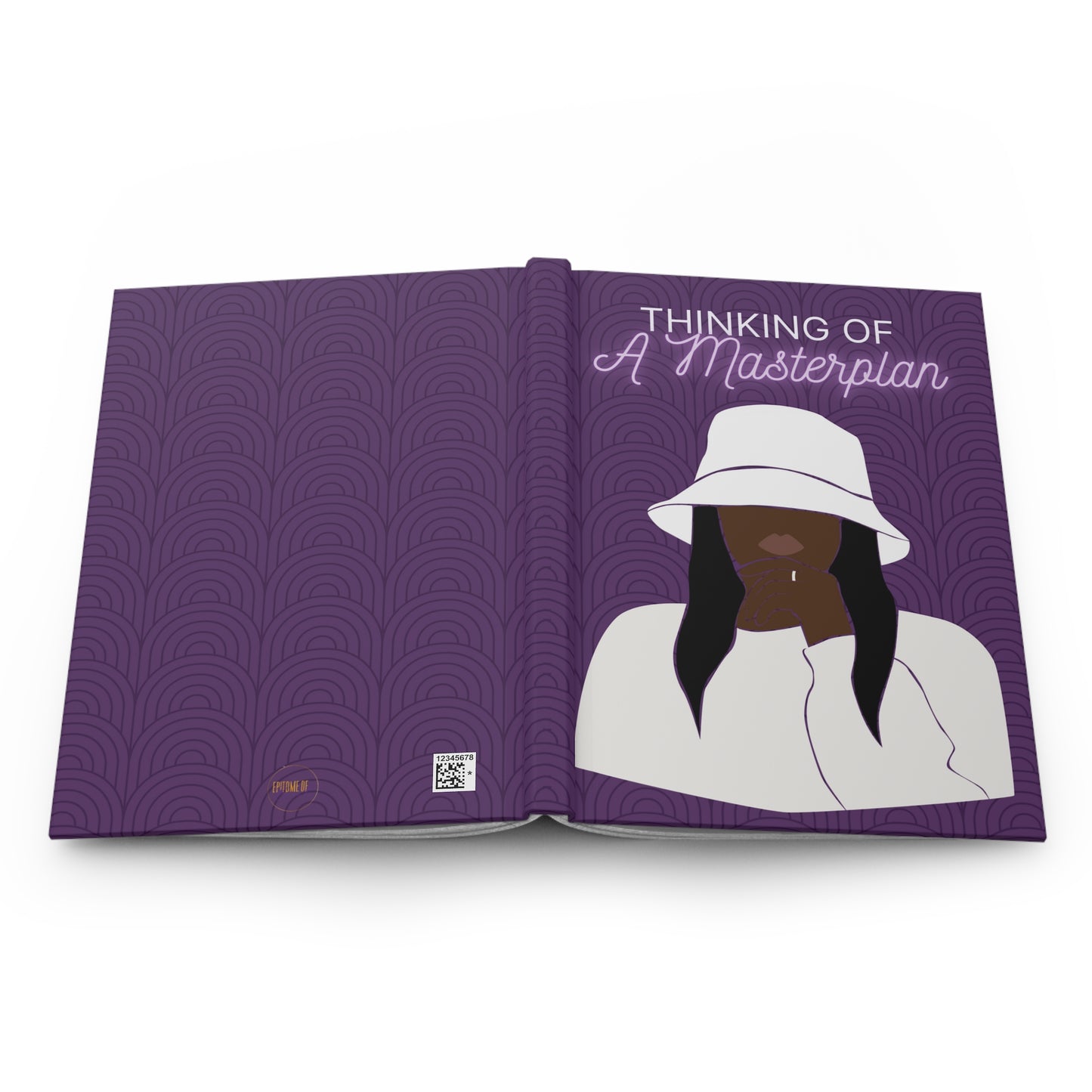 Thinking of a Masterplan Hardcover Journal (purple)