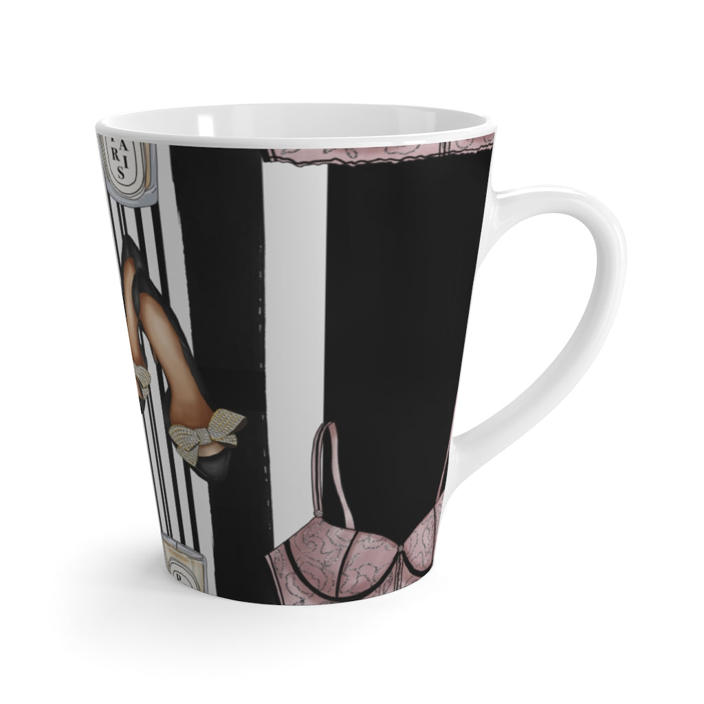 Heels and Pink Bras Latte Mug