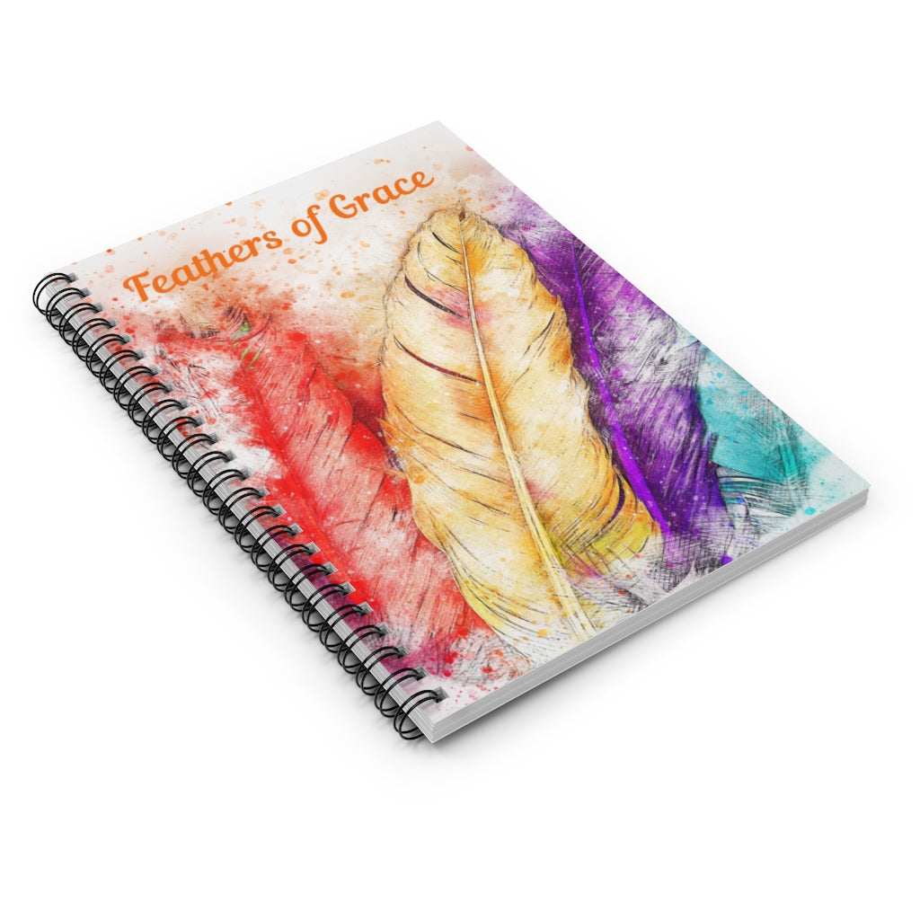 Feathers of Grace Spiral Notebook-Notebook-Epitome of Beaute